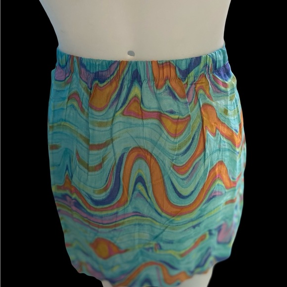 Colorful Swirl Two-Piece skirt and halter top Set XS - Picture 7 of 9